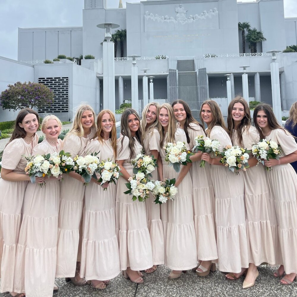 Cream Bridesmaid Dress